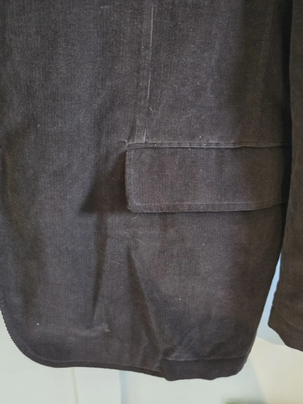 Alfani Men’s XXL Brown Velvet Sport Coat Blazer Jacket Button Up